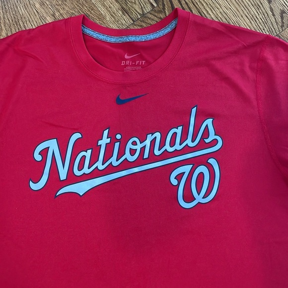 Men’s Washington Nationals Nike Dri-Fit Shirt. Size Large. Like New Condition. - Picture 4 of 11